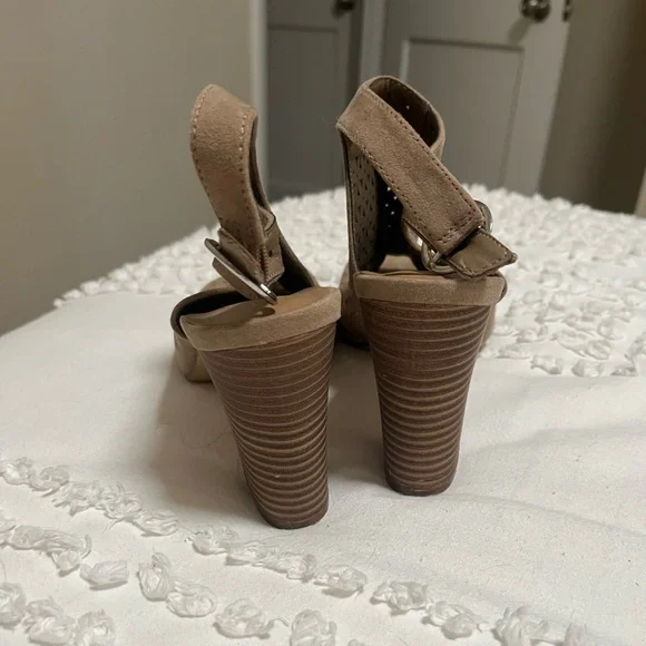 Madden Girl Bloom Peeptoe Block Heel Booties - Picture 3 of 5